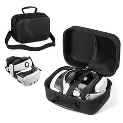 STARTRC GAMES Large Carrying Case for Meta Quest 3 Hard Travel Bag Compatible with Kiwi Design/BOBOVR Battery Head Strap and Other Accessories