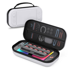 Switch 2 Carrying Case for Nintendo Switch 2 (2025), Portable PU Hard Shell Travel Case with Pockets for Accessories and Games Card, Protective Travel Bag for Switch 2 Holds 10 Game Cartridge, Black