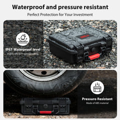 STARTRC OSMO Pocket 3 Hard Case, Multifunctional Portable Waterproof Hard Case for DJI OSMO Pocket 3 Creator Combo Camera Accessories