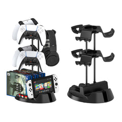 STARTRC GAME Controller Holder with Organizer Base 3 Tiers Desk Gaming Controller Headset Stand with Cable Organizer