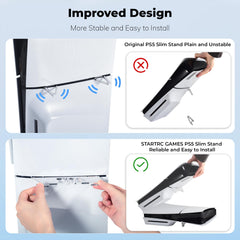 STARTRC GAMES Horizontal Stand for PS5 Slim Console