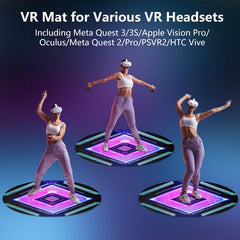 STARTRC GAME SFoldable VR Mat for Meta Quest 3S Anti-Slip and Comfortable Mat