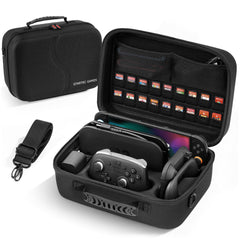 Nintendo Switch 2 (2025) dedicated storage bag, large capacity integrated hard travel bag with game card slot, portable protective bag, suitable for Switch 2 console, Pro controller and other accessories