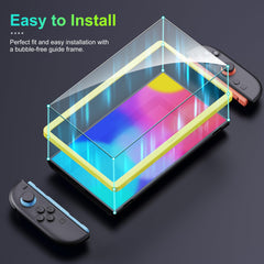 2 Pack Screen Protector for Nintendo Switch 2(2025)Transparent HD Clear Anti Blue Light Screen Protector with Alignment Frame Anti-Scratch Screen Cover for Nintendo Switch2, 0.3mm Thickness/Bubble Free/Ultra Clear/9H Hardness