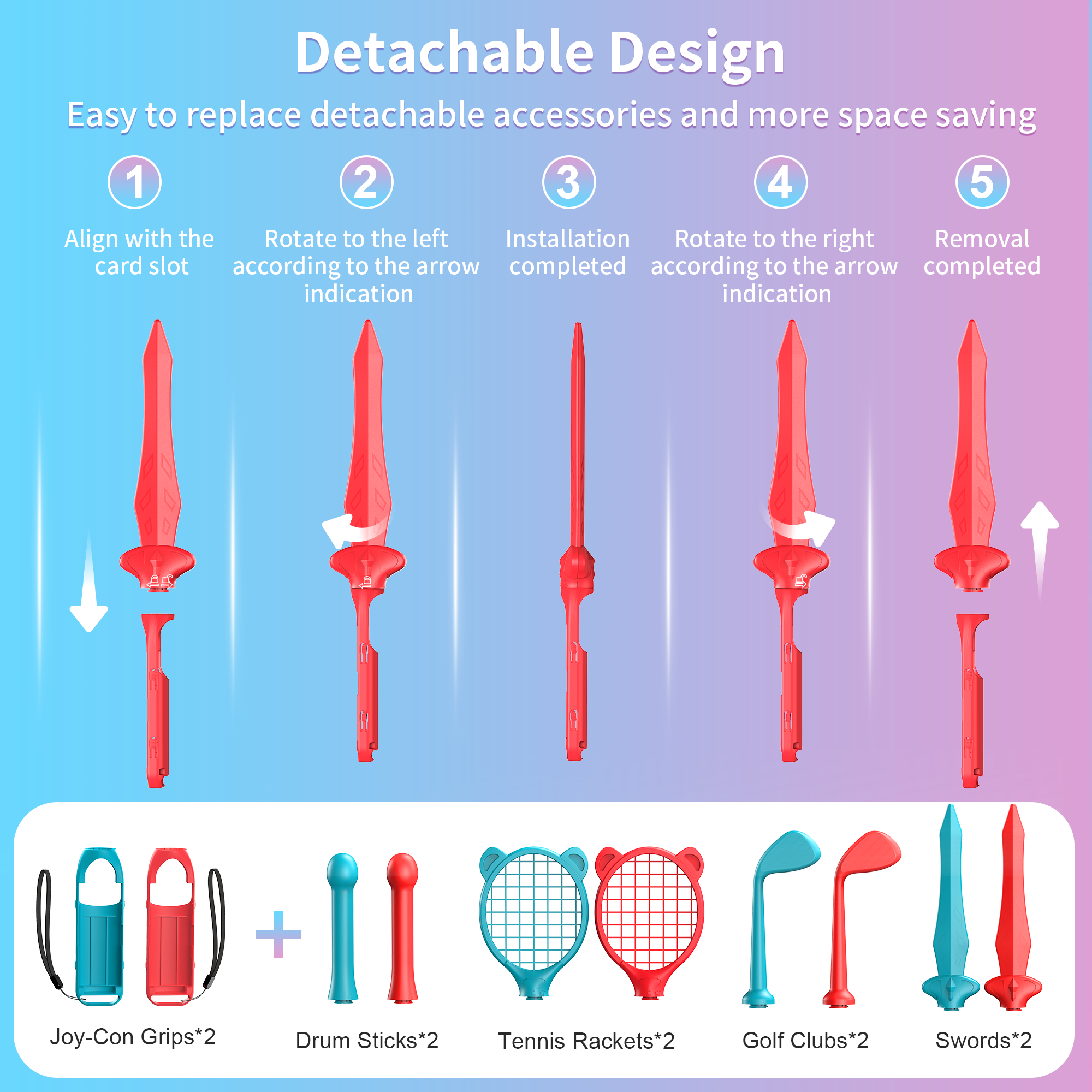 STARTRC GAMES Switch 2 Sports Accessories Bundle for Nintendo Switch 2 (2025),18 in 1 Family Party Pack Games Accessories Set Compatible with Switch 2 Sports Games