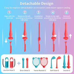 STARTRC GAMES Switch 2 Sports Accessories Bundle for Nintendo Switch 2 (2025),18 in 1 Family Party Pack Games Accessories Set Compatible with Switch 2 Sports Games