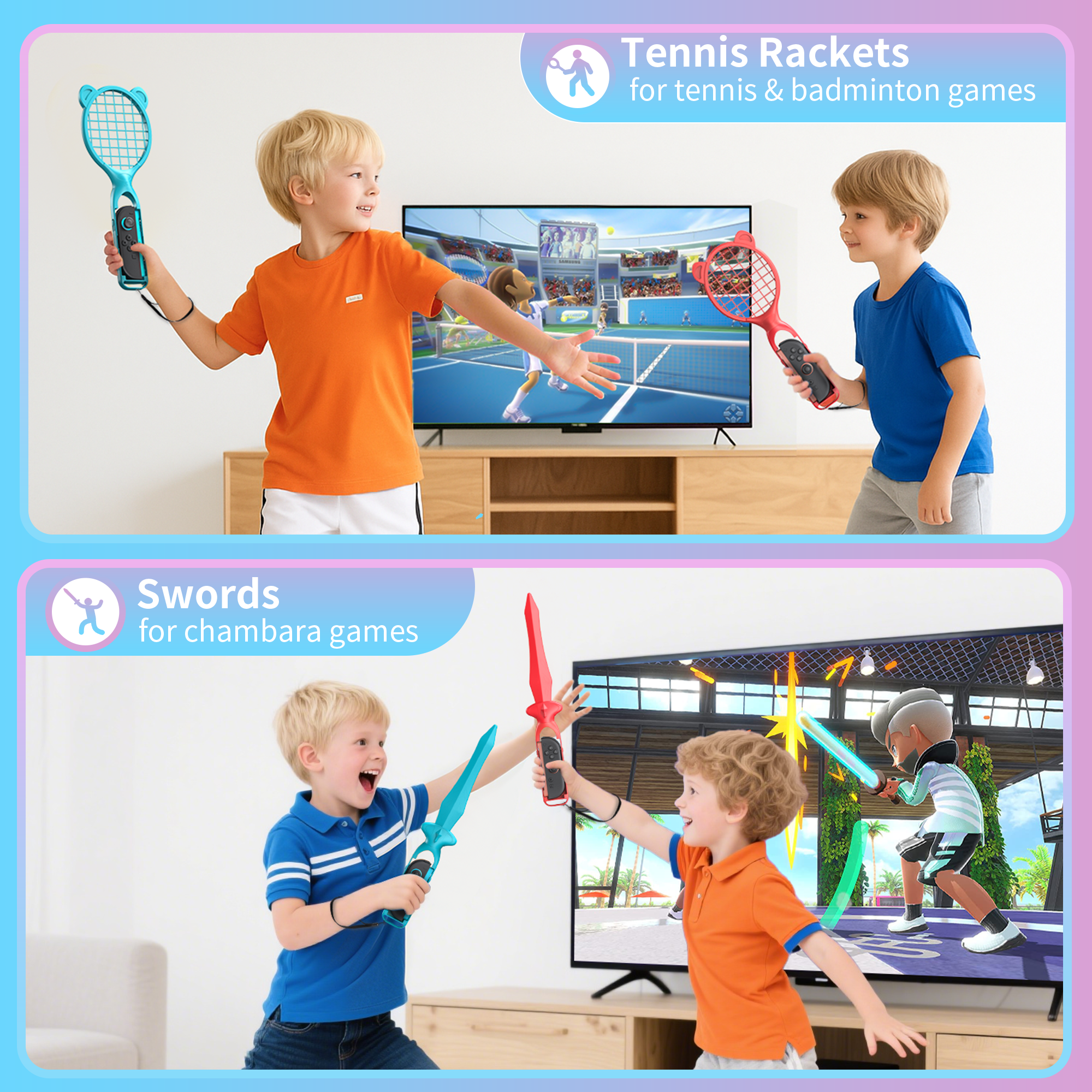 STARTRC GAMES Switch 2 Sports Accessories Bundle for Nintendo Switch 2 (2025),18 in 1 Family Party Pack Games Accessories Set Compatible with Switch 2 Sports Games