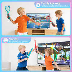 STARTRC GAMES Switch 2 Sports Accessories Bundle for Nintendo Switch 2 (2025),18 in 1 Family Party Pack Games Accessories Set Compatible with Switch 2 Sports Games