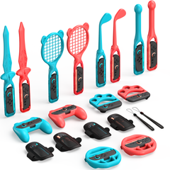 STARTRC GAMES Switch 2 Sports Accessories Bundle for Nintendo Switch 2 (2025),18 in 1 Family Party Pack Games Accessories Set Compatible with Switch 2 Sports Games