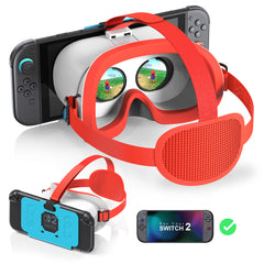 VR Headset for Nintendo Switch 2 (2025), Switch 2 Virtual RealityVR Glasses with Adjustable HD Lenses and Comfortable HeadStrap, Virtual Boy 3D Goggle for Switch 2