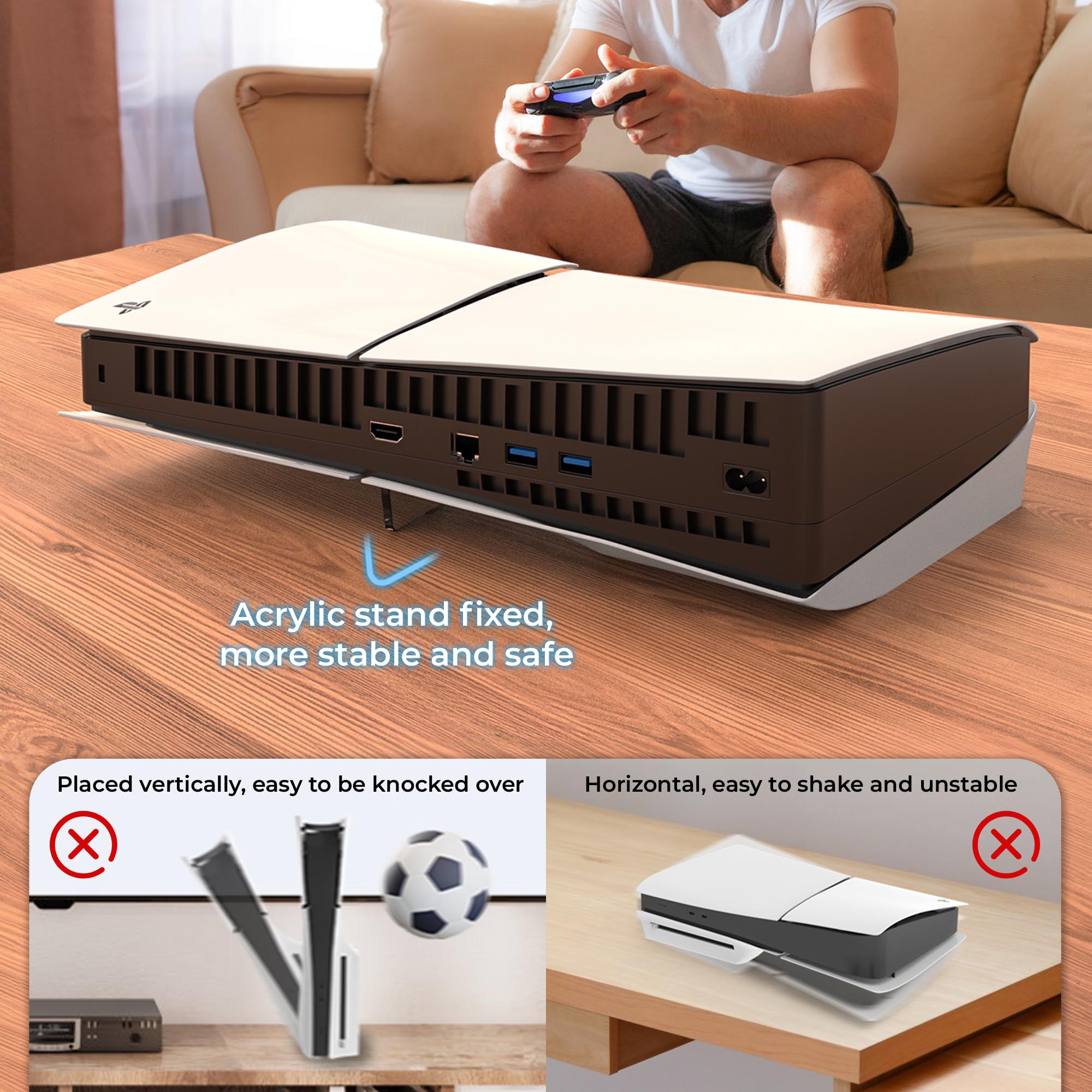 STARTRC GAMES Horizontal Stand for PS5 Slim Console