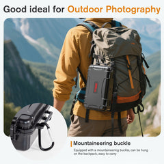 STARTRC PHOTO Osmo Pocket 3 Case Hard Shell Waterproof Carrying Case for DJI Osmo Pocket 3 Accessories, Portable Travel Storage Bag with Wrist Strap, Can Store Filter, Grip, Tripod, Mic