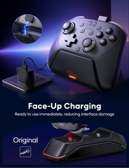 STARTRC GAMES Charging Dock for Nintendo Switch 2 Pro Controller | LED Indicator and Pin-Contact Precision, Portable Fashion Charging Station (Only for Official Switch 2 Pro Controller)