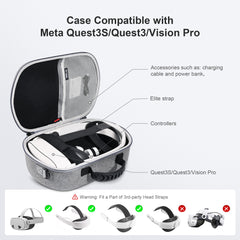 STARTRC GAMES For Meta Quest 3S/Quest 3/Vision Pro Hard Carrying Case