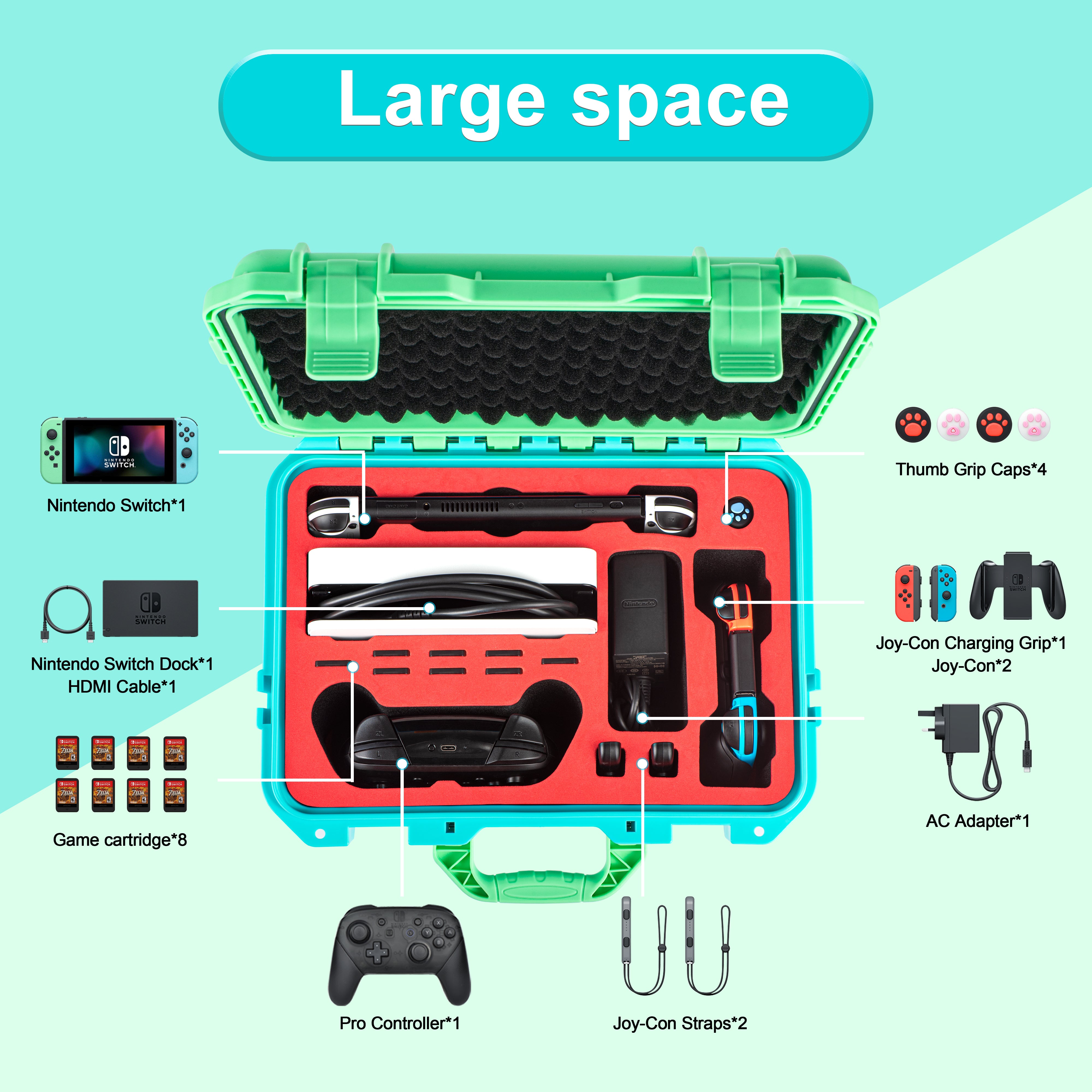 STARTRC GAMES Carrying Case for Nintendo Switch/Switch OLED