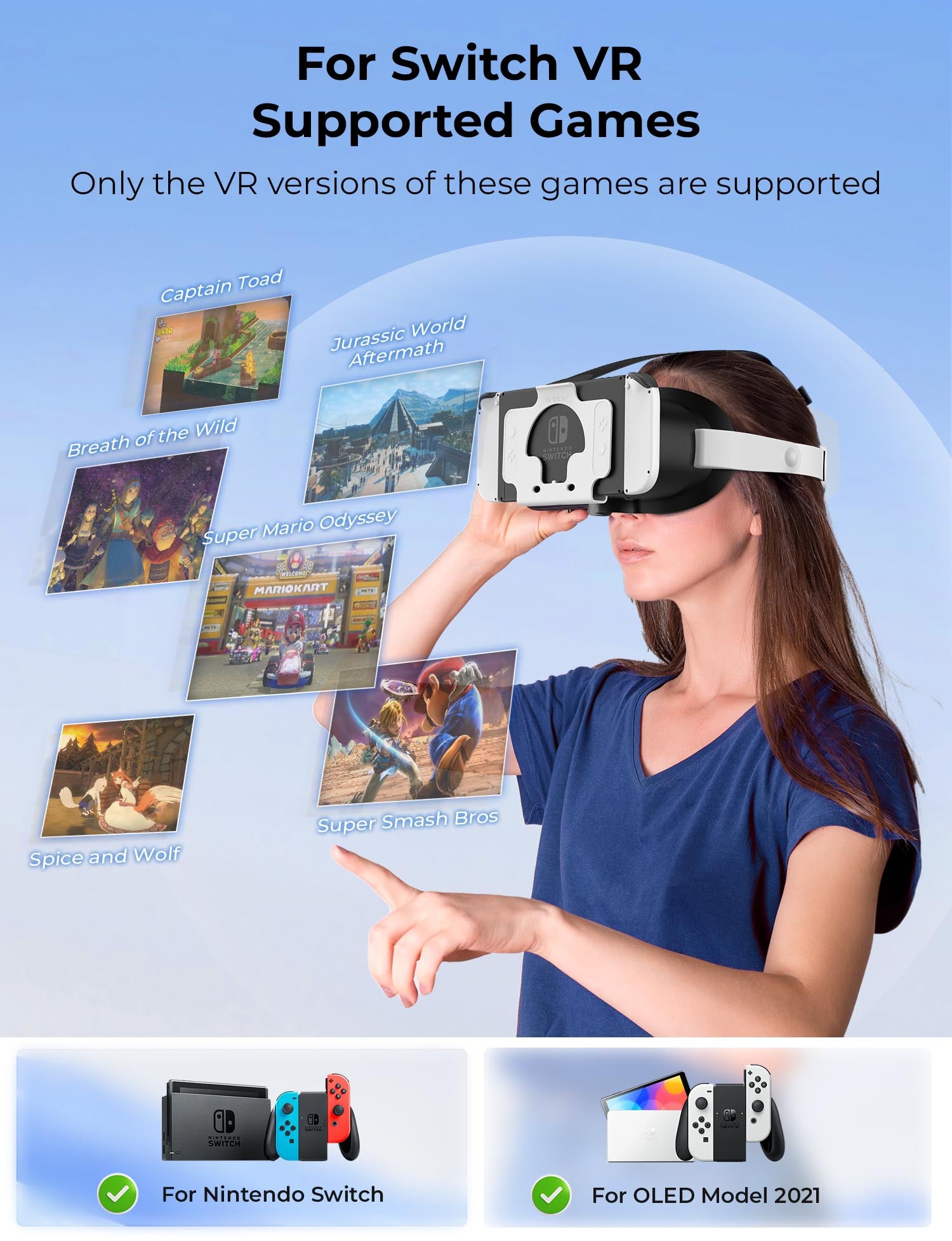 switch vr goggles STARTRC GAMES Upgraded Edition Switch VR Glasses with Adjustable HD Le – startrc games