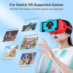 STARTRC GAMES Switch Virtual Reality Glasses with Adjustable HD Lenses and Comfortable Head Strap, Labo VR Kit 3D Goggles for Switch Accessories