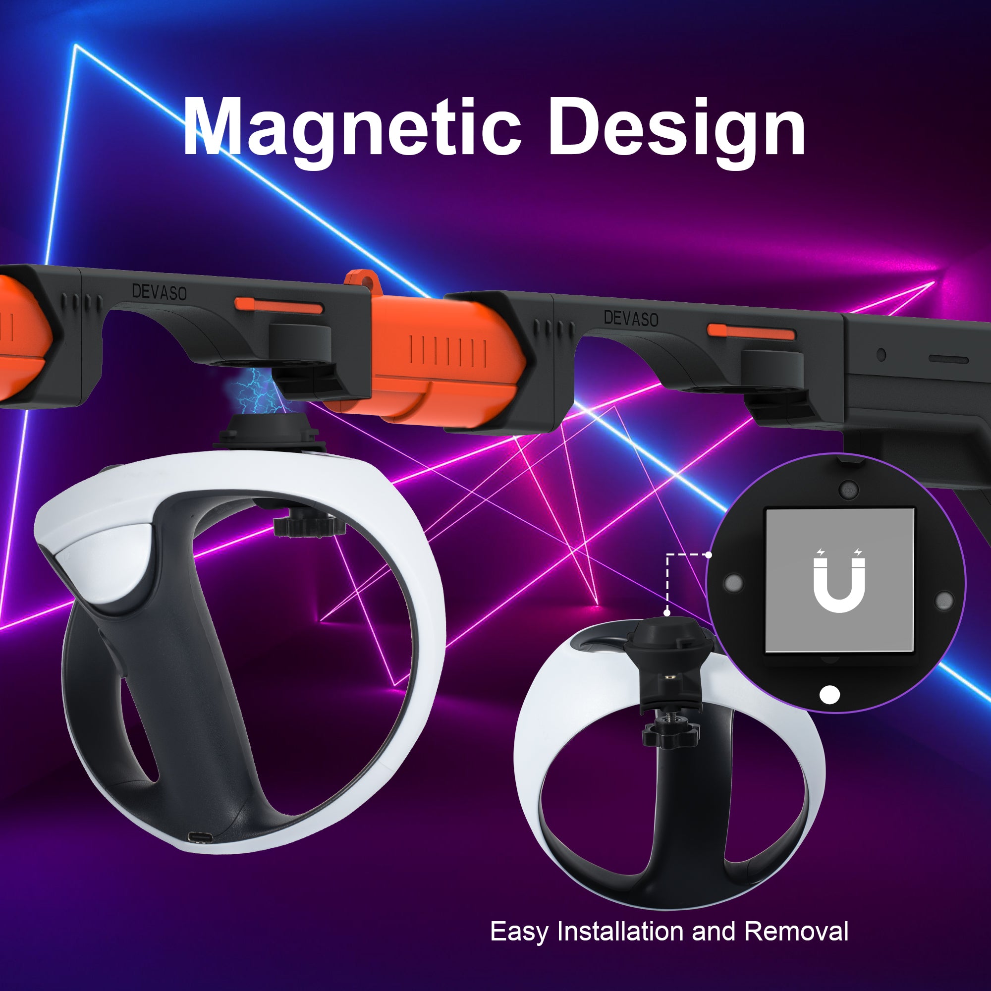 STARTRC GAMES Magnetic VR Gun Stock for PSVR2