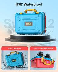 STARTRC GAMES Hard Carrying Case for Nintendo Switch 2, Professional Deluxe IP67 Waterproof, Soft Lining Hard Travel Case for Nintendo Switch 2 Console Pro Controller & Accessories