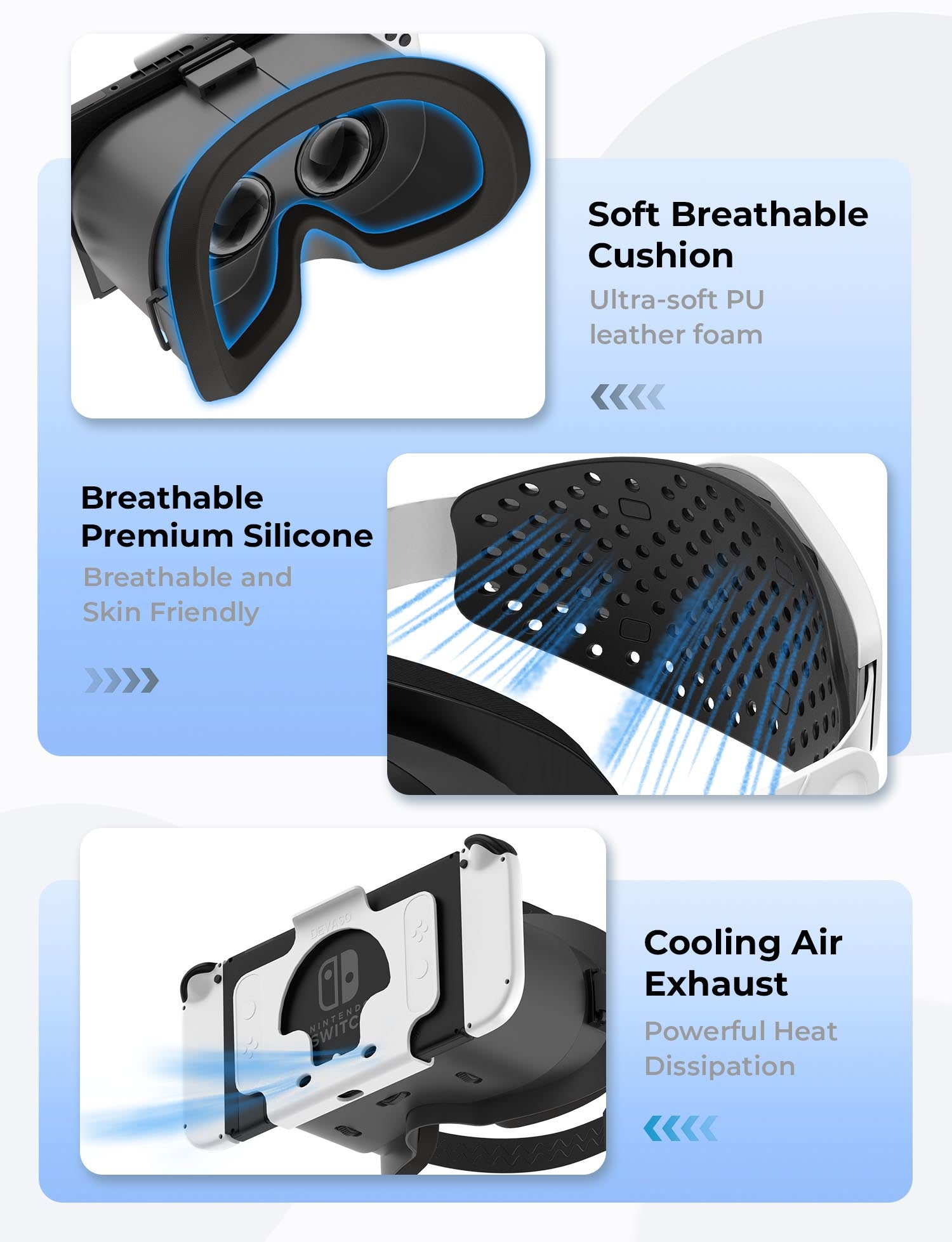 OIVO VR Headset voor Switch, 3D VR Virtual Reality Goggles, VR Bril voor Switch OIVO VR Headset voor Switch, 3D VR Virtual Reality Goggles, VR Bril voor Switch