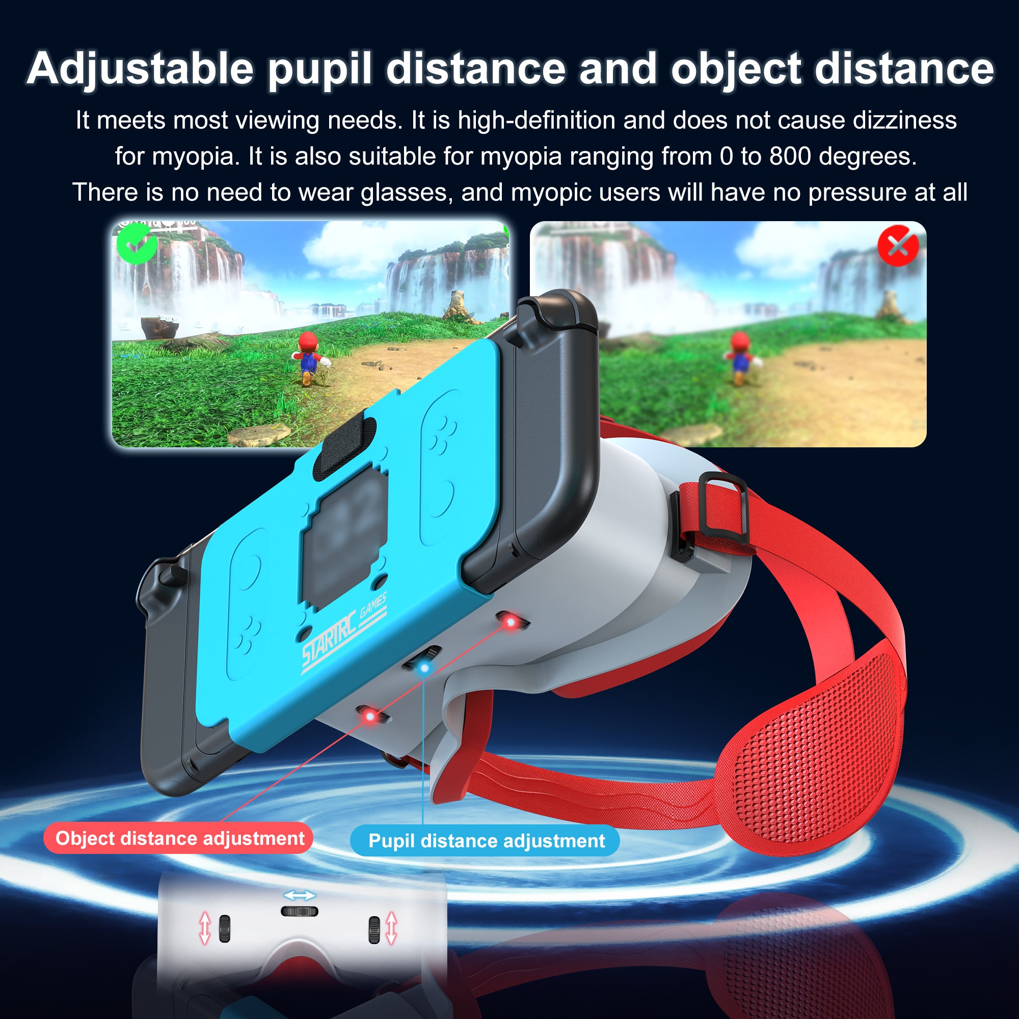 VR Headset for Nintendo Switch 2 (2025), Switch 2 Virtual RealityVR Glasses with Adjustable HD Lenses and Comfortable HeadStrap, Virtual Boy 3D Goggle for Switch 2