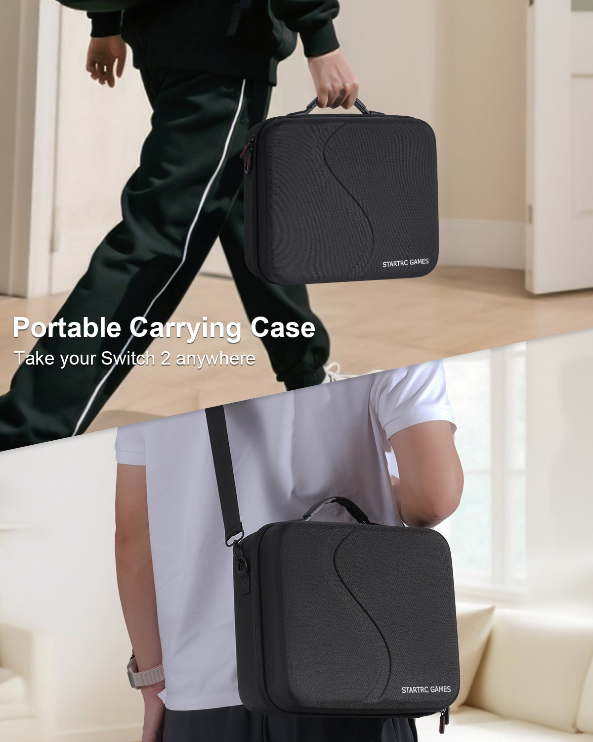 Switch 2 Carrying Case for Nintendo Switch 2 (2025), Large All in One Hard Travel Case with Game Card Slots, Portable Protective Carry Bag for Switch 2, Pro Controller and Other Accessories