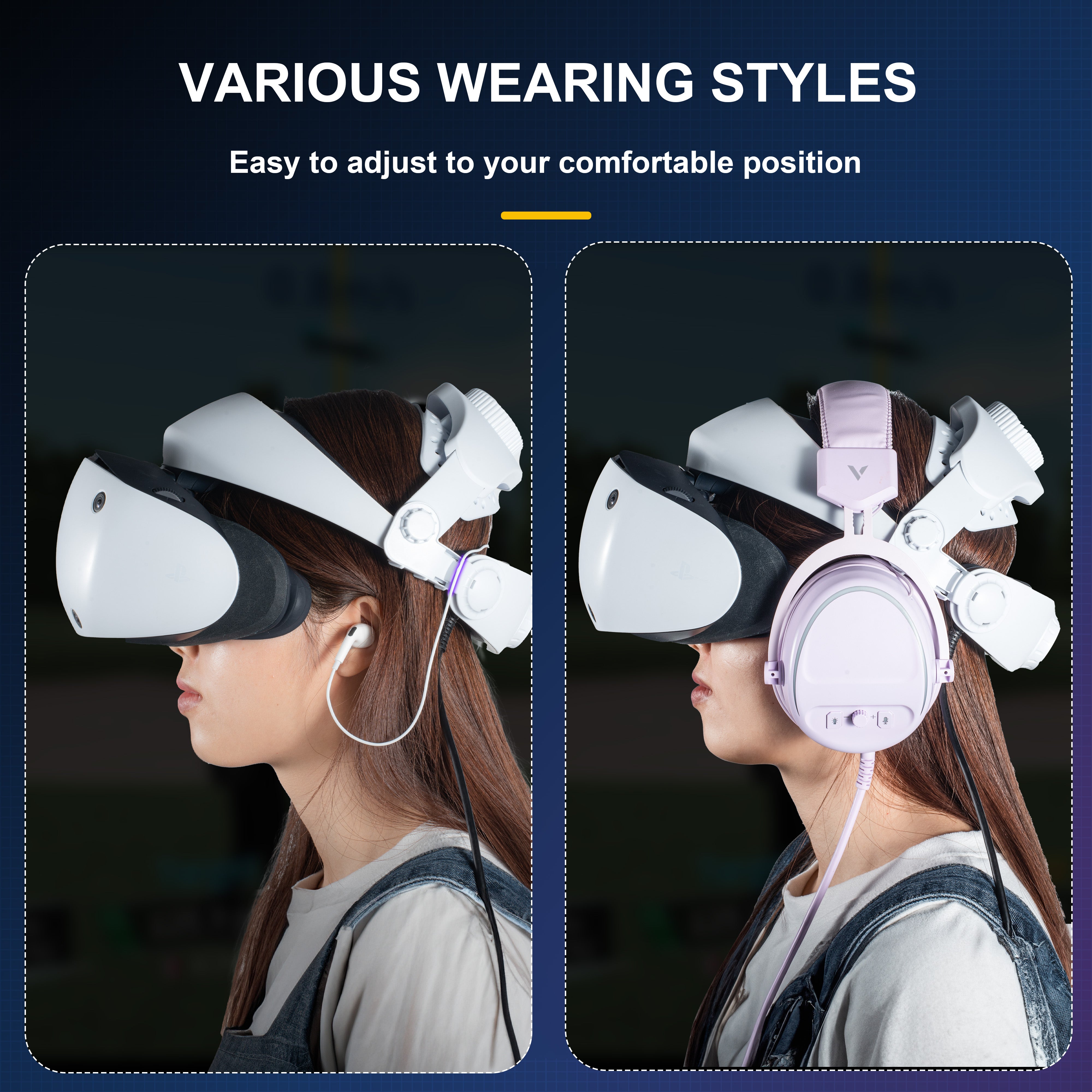 STARTRC GAMES Adjustable Head Strap for Playstation VR2  Reduced Pressure Lightweight PSVR2 Strap