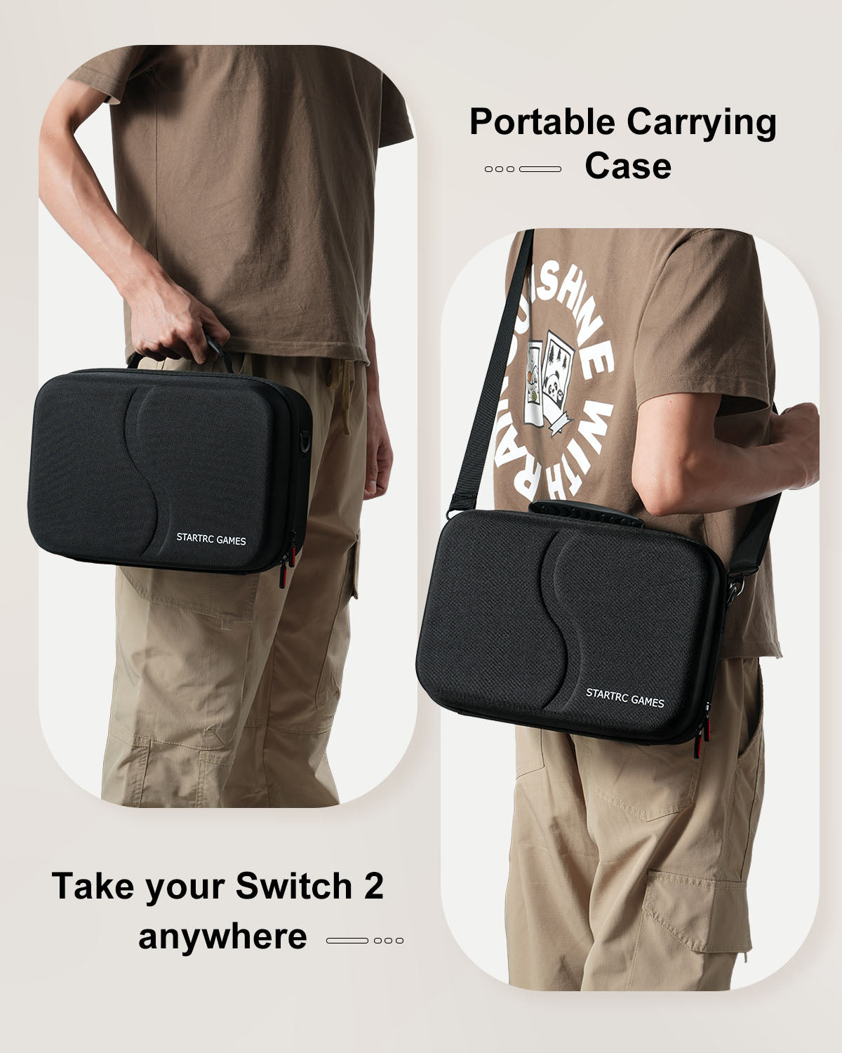 Nintendo Switch 2 (2025) dedicated storage bag, large capacity integrated hard travel bag with game card slot, portable protective bag, suitable for Switch 2 console, Pro controller and other accessories