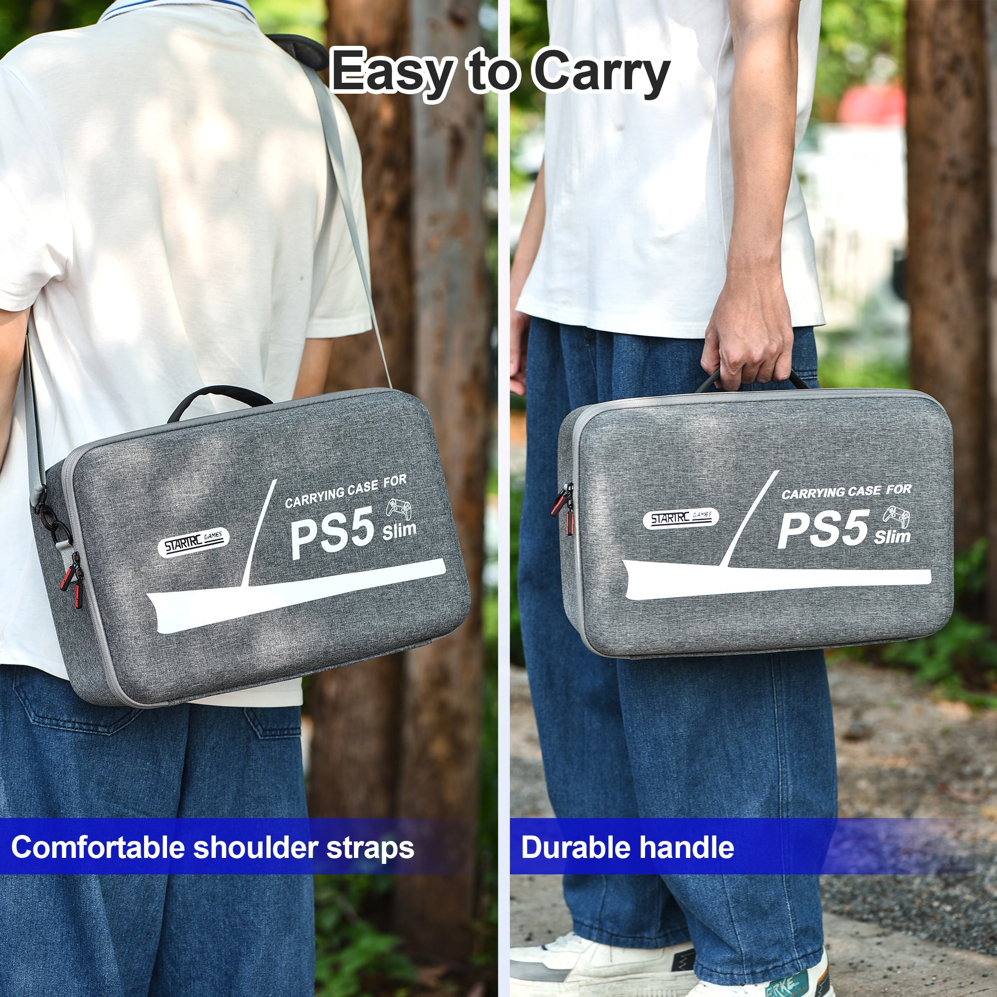 STARTRC GAMES Carrying Case for PS5 SLIM Hard Shell Travel Storage Case