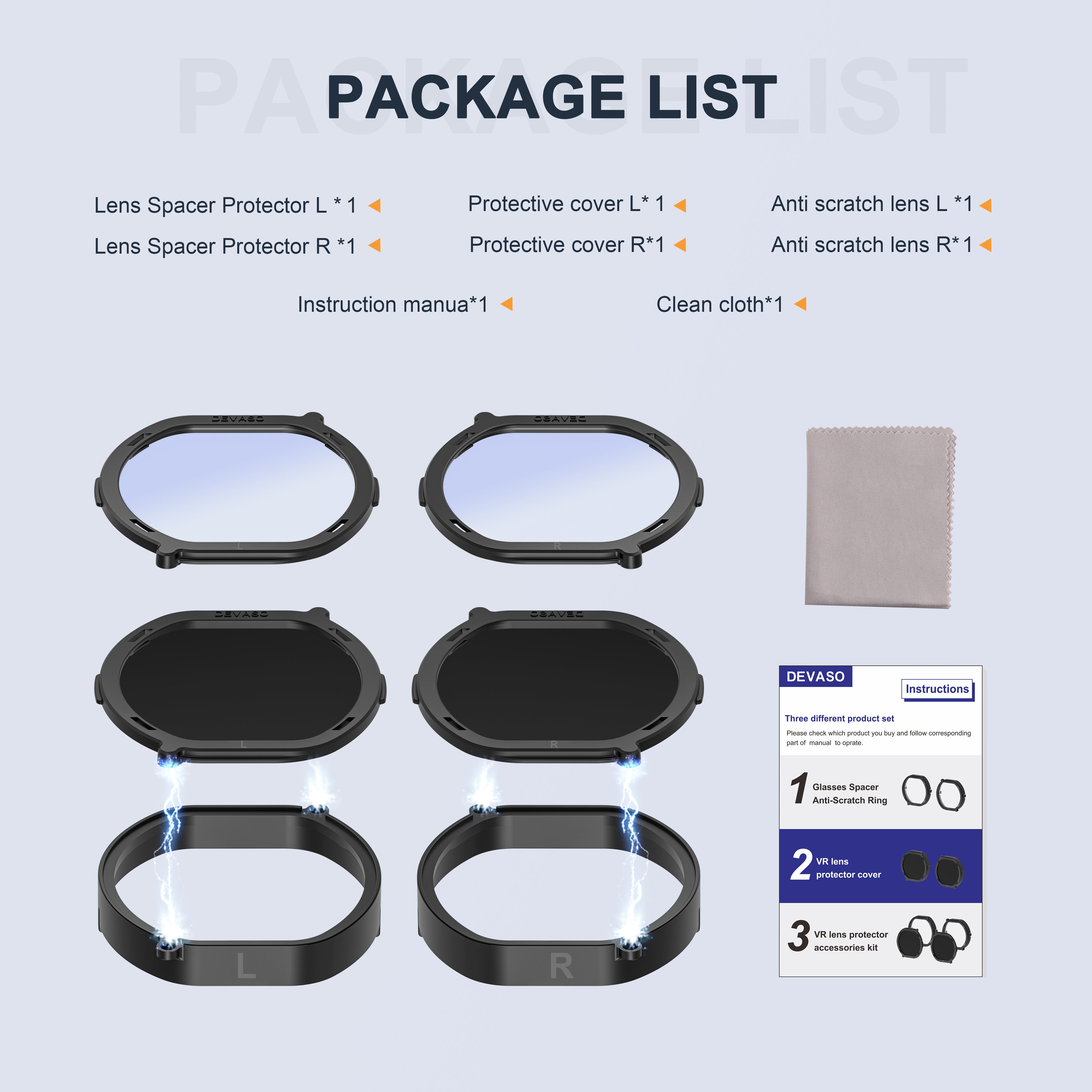 STARTRC GAMES Lens Protector Cover Kit for PSVR2