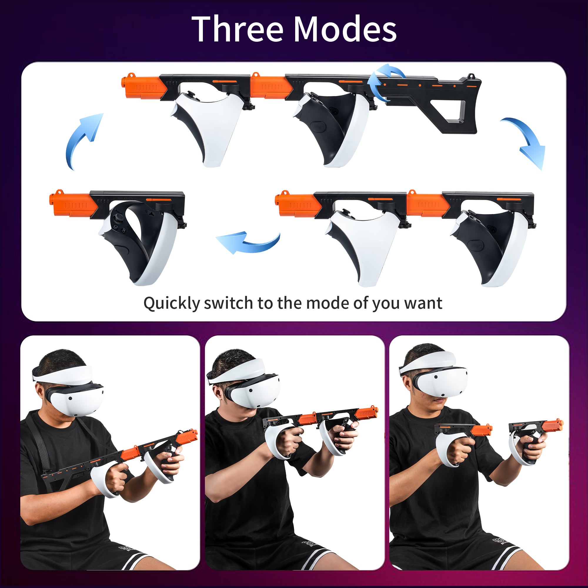 STARTRC GAMES Magnetic VR Gun Stock for PSVR2