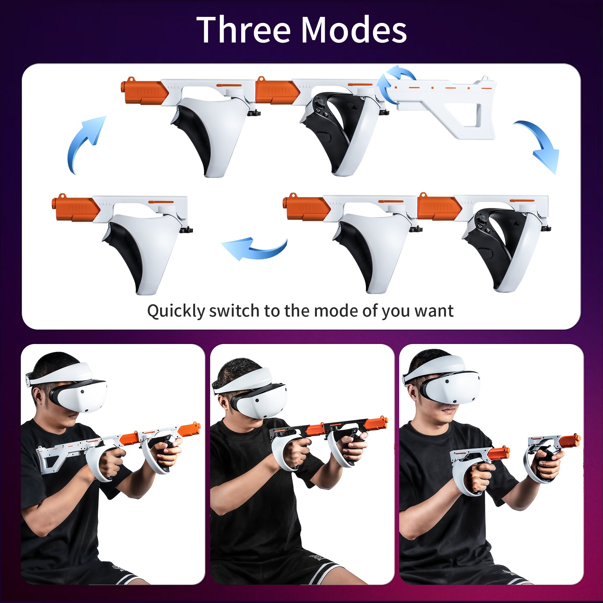 STARTRC GAMES Magnetic VR Gun Stock for PSVR2